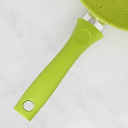 Trendy Style pan, d = 26 cm, plastic handle, anti -stick coating, green color-3