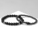 Set 2 Bracelet "Hematite" ball, d = 6, d = 8, black and white color in silver