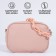 Bag Women's Cross-Bodi with a zipper, pink color
