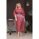 Female dress, size 52, terracotta color