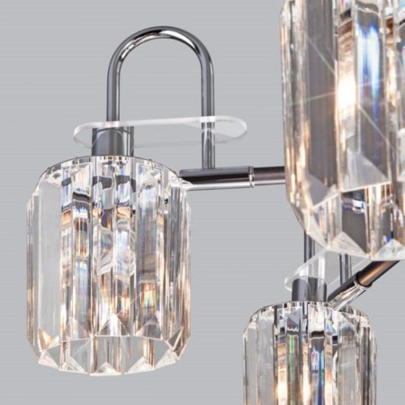 Tenia chandelier, 5x60W E14, graphite color-2