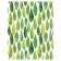 Pillow Roller "Green leaves, decorative, size 16x45 cm