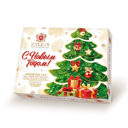Happy New Year tea, foil (Christmas tree on a red background), 20 p x 2 g-1
