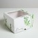 Capcake box, confectionery packaging, 4 cells "Dreams Come True", 16 x 16 x 10 cm