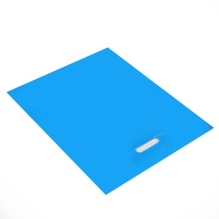 Polyethylene package with a cut handle, blue 40-50 cm, 60 μm-1
