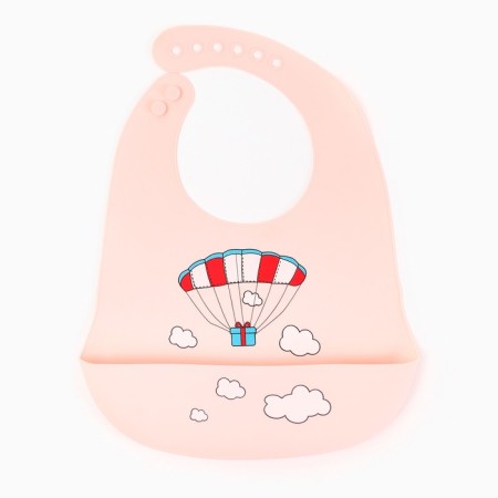 Silicone Bibs lamp "Blood", pink color