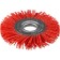 Disc “bison” brush 35160-100_z01, for Ushm, nylon, abrasive coating, 22.2x100 mm