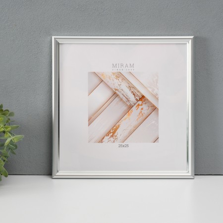 Photo frame Plastic Gallery 25x25 cm, 636421-11, silver (plastic screen)