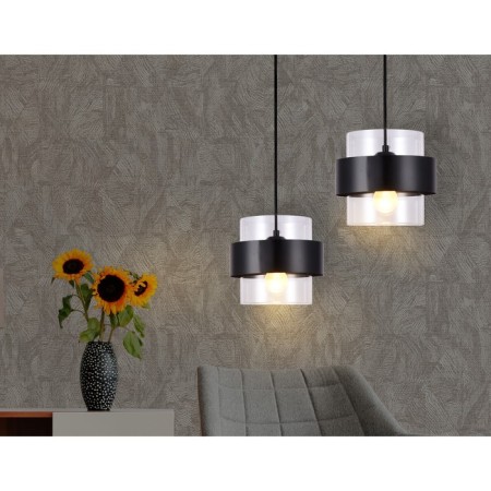 Suspended lamp with a replaceable lamp Ambrella Light, Traditional, TR3646, E27, Black Color-3