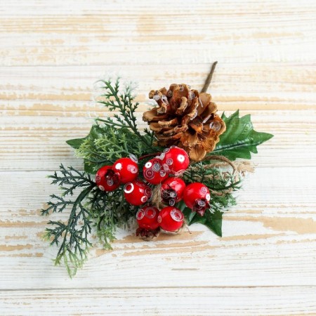 Decor "Winter Magic" berry berries, 22 cm