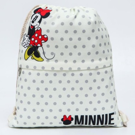 A bag for shoes with a pocket, 35x42 cm, Minnie Mouse-1