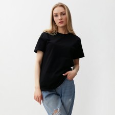 T -shirt female, black color, size 48