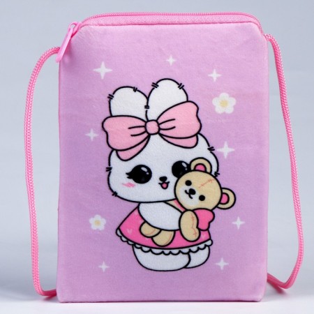 Baby Plush "Bunny with a bear" flat-1