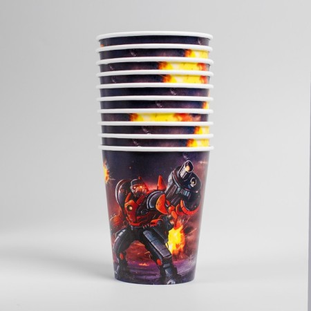 A single -single paper glass "Robot", 250 ml-2