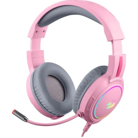 Redragon Mento, game, microphone headphones, 3.5 mm, 1.8m, pink