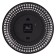 Walls Wall interior, silent, d-29 cm, black with gold