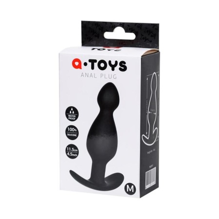 Anal plug Toyfa A-Toys, silicone, black color, 11.5 cm, d = 3.5 cm-4