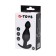 Anal plug Toyfa A-Toys, silicone, black color, 11.5 cm, d = 3.5 cm