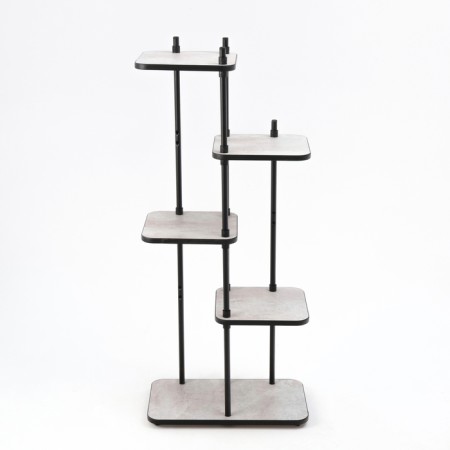 LAKSI Flowers stand, 288x503x1175, black/cement-1