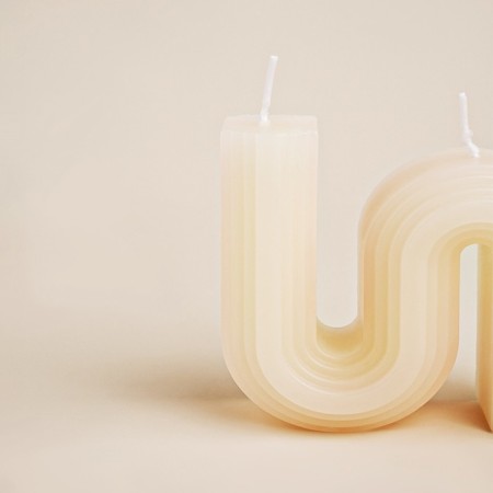 Wax candle, 9.3 × 8 × 2 cm-2