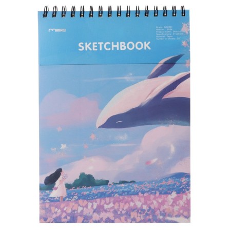 Sketchbook 21x29cm for pastel, 30 sheets, hard cover, density 130 gr, mix-2
