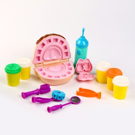 Set of modeling dance "Dentist" 5 jars of 60 g-1