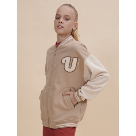 Jacket for girls, height 110 cm, sandy color-5