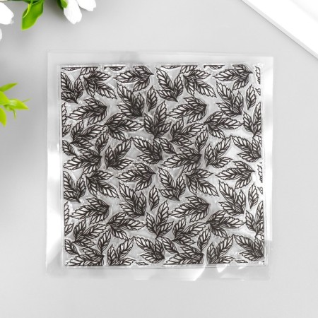 Stamp for creativity Silicon "Leaves. Von" 12x12 cm