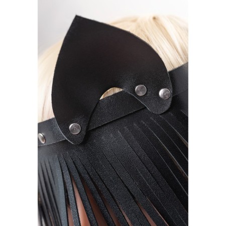 Mask "Cat with fringe", skin, black-3