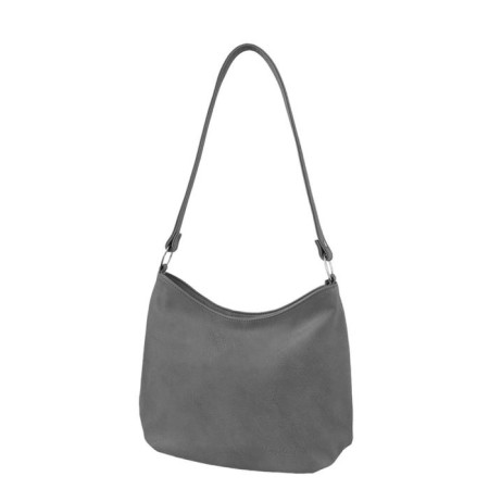 Bag bag claim. Kozh, lightning department, gray color 30x10x25cm