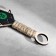 Wooden souvenir "Kunai knife", green