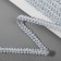 Decorative braid “Chanel”, 8 mm, 10 ± 1 m, white/silver color