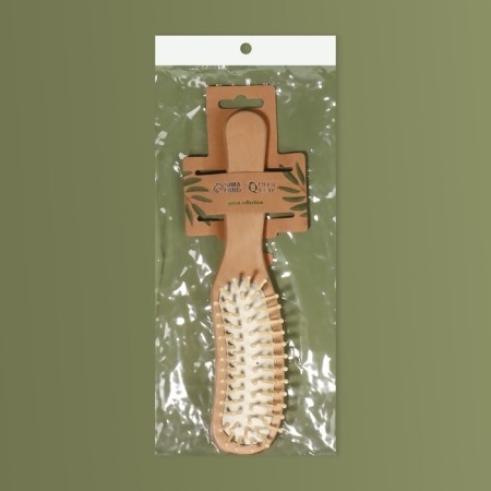 Massage comb “SWAR”, 5 × 23 cm, color “Light Wood”-4