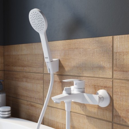 IDDIS RAY RAYWT02I02 bath mixer, white matte-3