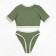 Separate Minaku swimsuit with top, color green, size 48