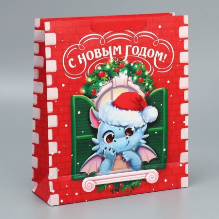 Laminated vertical "New Year's miracles", m 26 x 30 x 9 cm, New Year-3