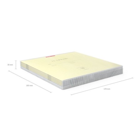A notebook of 18 sheets in the Erichkrause “Classic”, the cover coated cardboard, an offset block, whiteness 100%, yellow-8