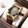 Men's wrist watches, dial 5.1 x 3.4 cm, strap L-26 cm, 3 atm, brown