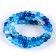 Beads made of natural stone "Blue agate" set of 90 pcs., Size 1 pc. - 4 mm