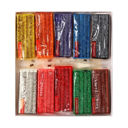 Plasticine 10 colors, 180 g, Erichkrause "Kids Space Animals", with a glass, in cardboard packaging-1