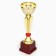 The 174V Cup, award figure, gold, plastic stand, 29.3 x 10 x 7.5 cm.