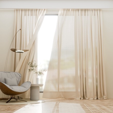 SL Home "Facile" curtains, 140x270 cm, linen 100%, 210 g/m2