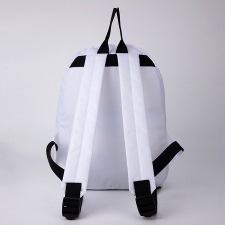 School youth backpack, lightning department, n/pocket, "happiness", white, 33x13x37-6
