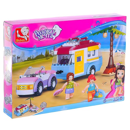 Designer "Pink Dream: Car with a van", 272 details-1