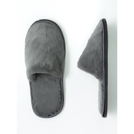 Slippers female closed nose, size 39-41, color graphite-2