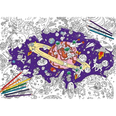 Poster coloring "Cosmos" format A1-2