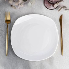 Porcelain dining Porcelain Wilmax ilona, ​​D = 24.5 cm, white color