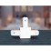 Connector T-shaped single-phase for connecting track tire pipelines GL7077 WH White