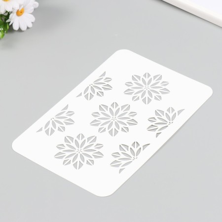 Stencil "Flowers" 16x24 cm-1