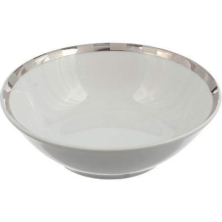 Round Opal salad, decor "Platinum plates", 13 cm